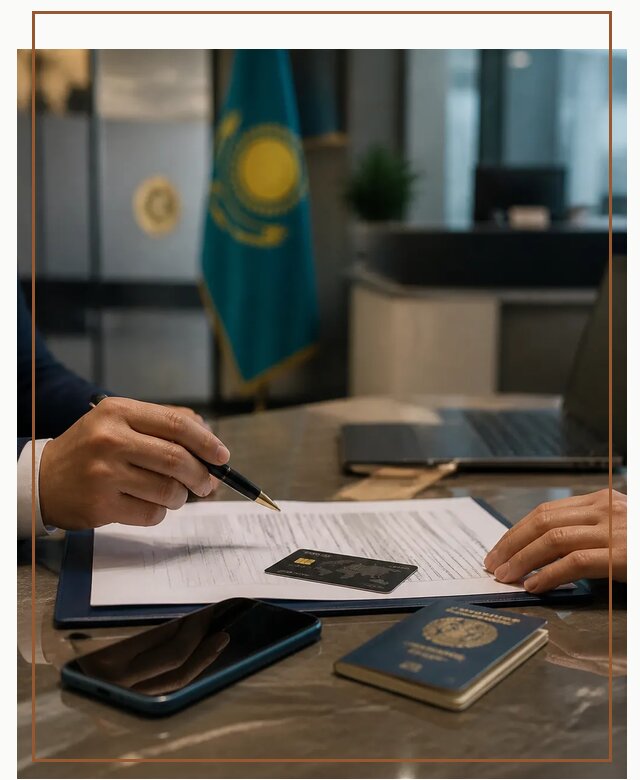 Открытие счета и банковской карты в Казахстане в Заинске